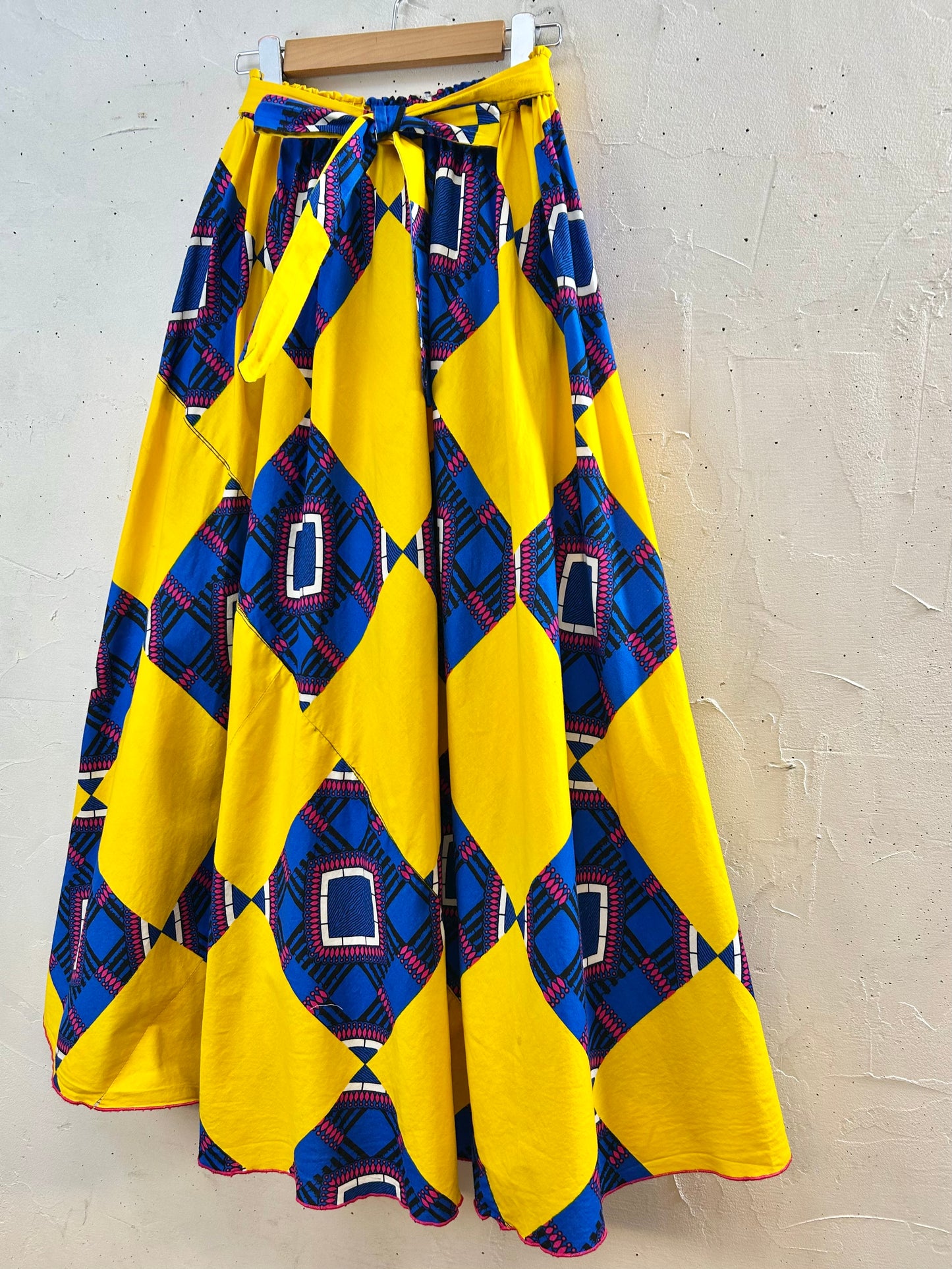 Vintage African Batik Skirt [F30527]