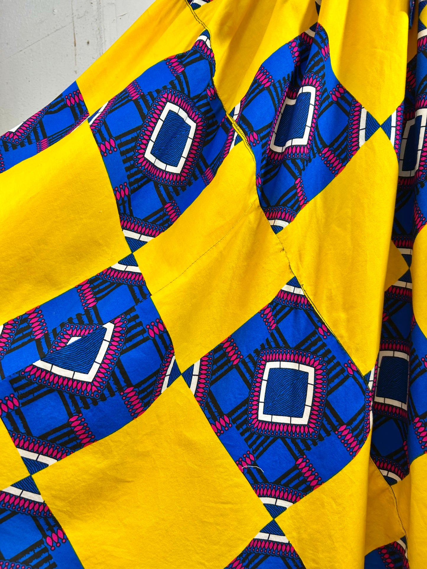 Vintage African Batik Skirt [F30527]