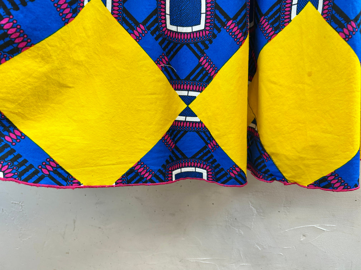 Vintage African Batik Skirt [F30527]