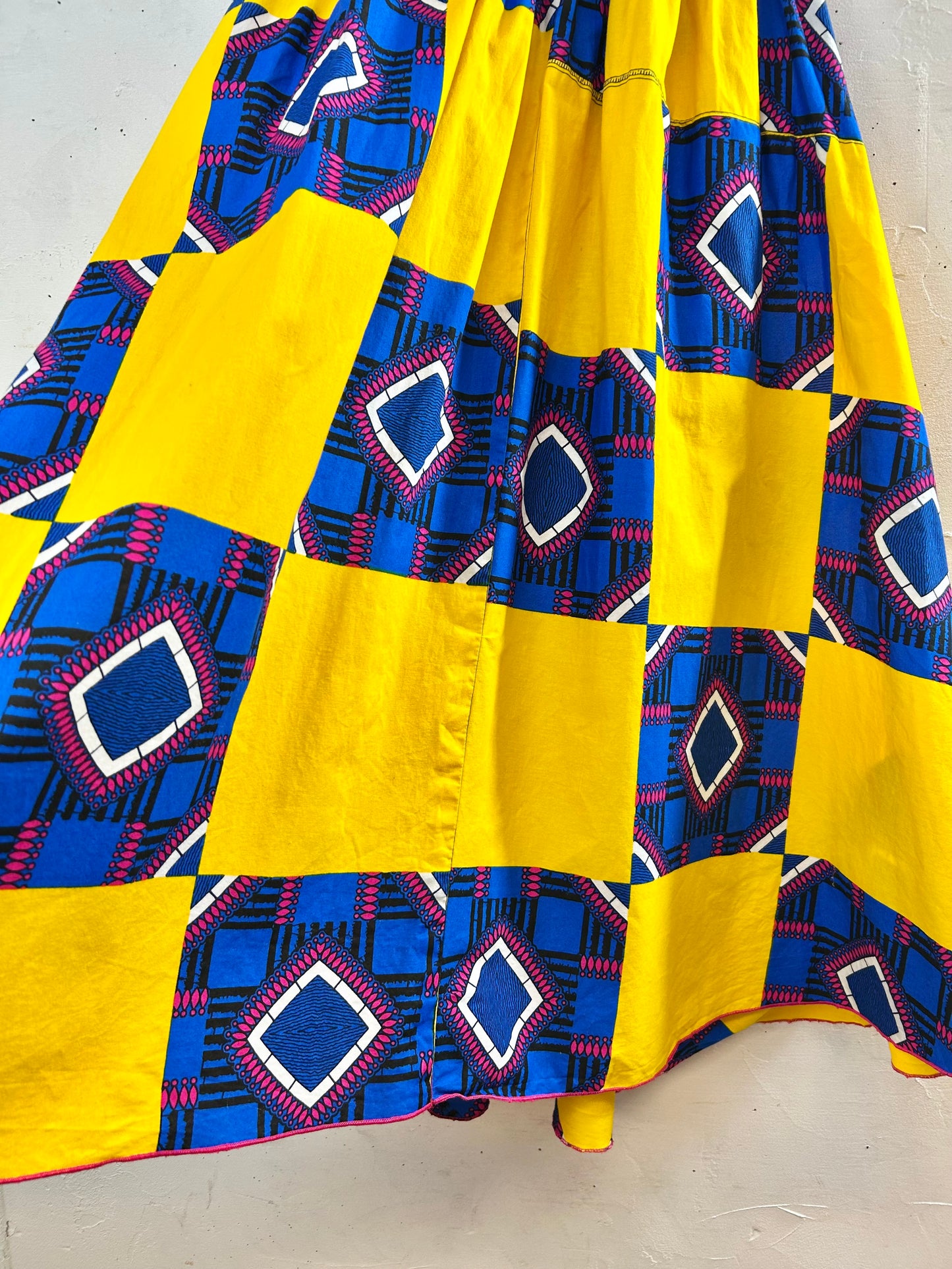 Vintage African Batik Skirt [F30527]