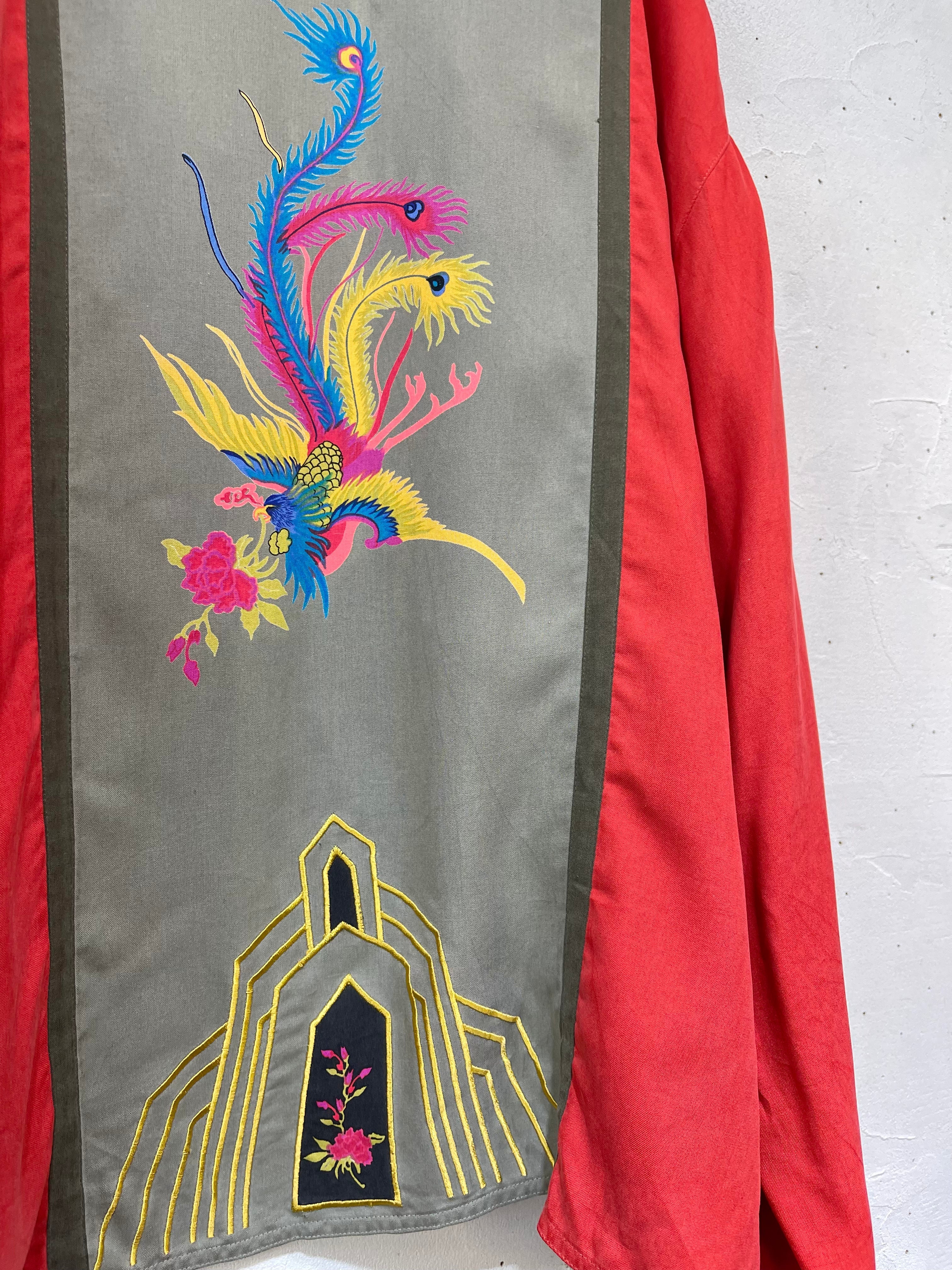 ちゃいなページ セール】China button full zip sweatshirt / チャイナ釦