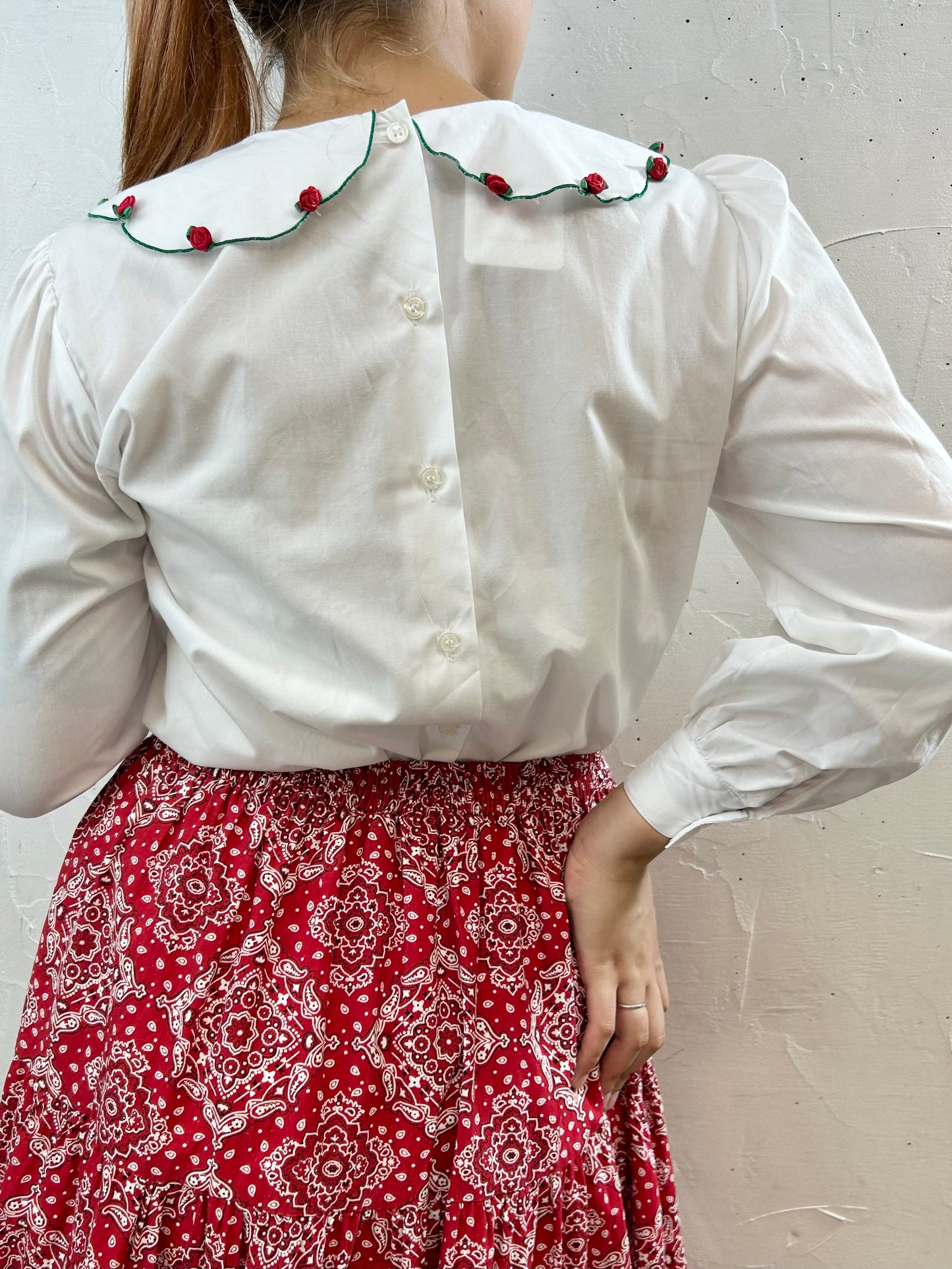 Vintage White Blouse [F27669]