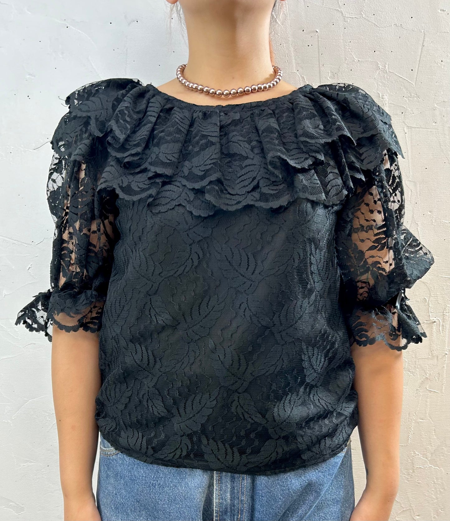 Vintage Lace Blouse [F27666]