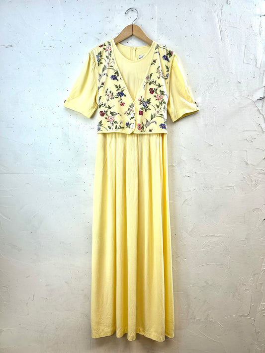 Vintage  Dress MADE IN USA [C29671]