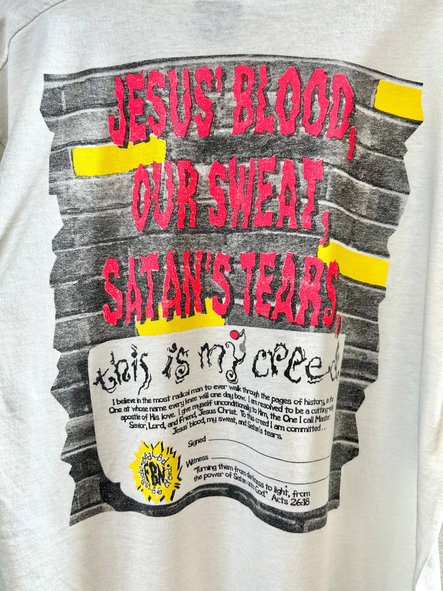 ’90s Vintage T-Shirt  〜Blood,Sweat&Tears〜 [G27965]