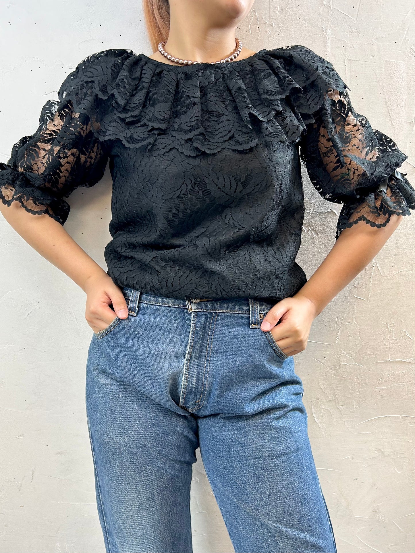 Vintage Lace Blouse [F27666]