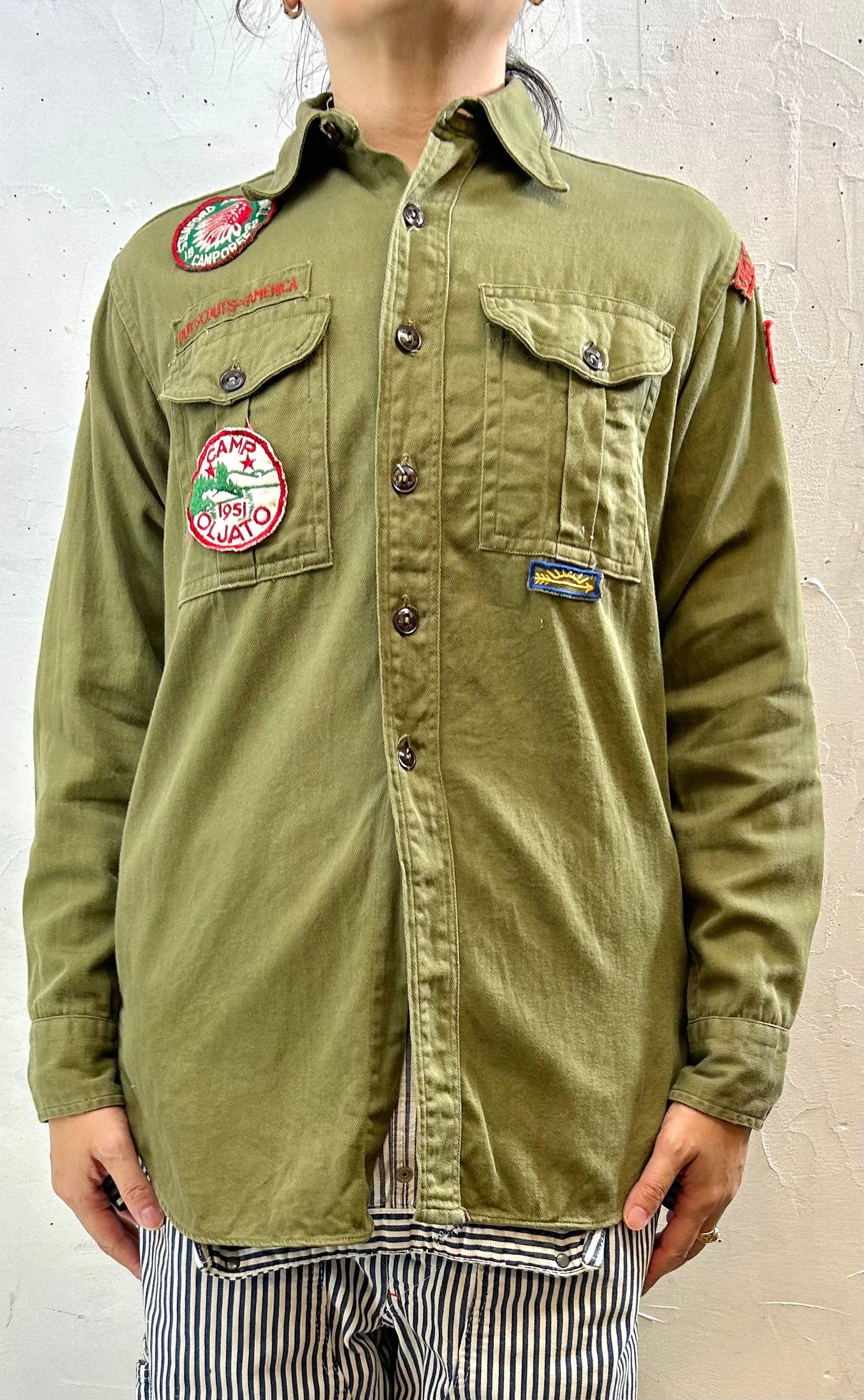 '50Vintage Shirt ~B0Y SCOUTS OF AMERICA~ [I28349]