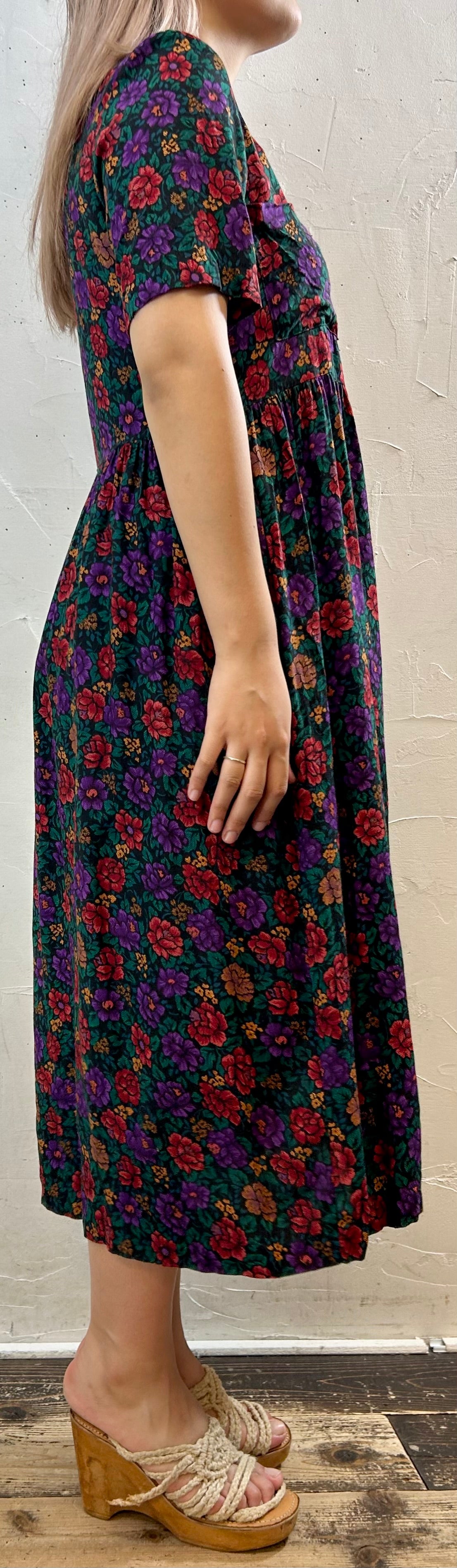 Vintage Rayon Dress [H28163]