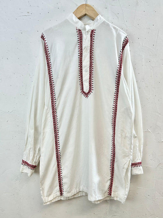 Vintage Hand Embroidery Shirt [F30521]