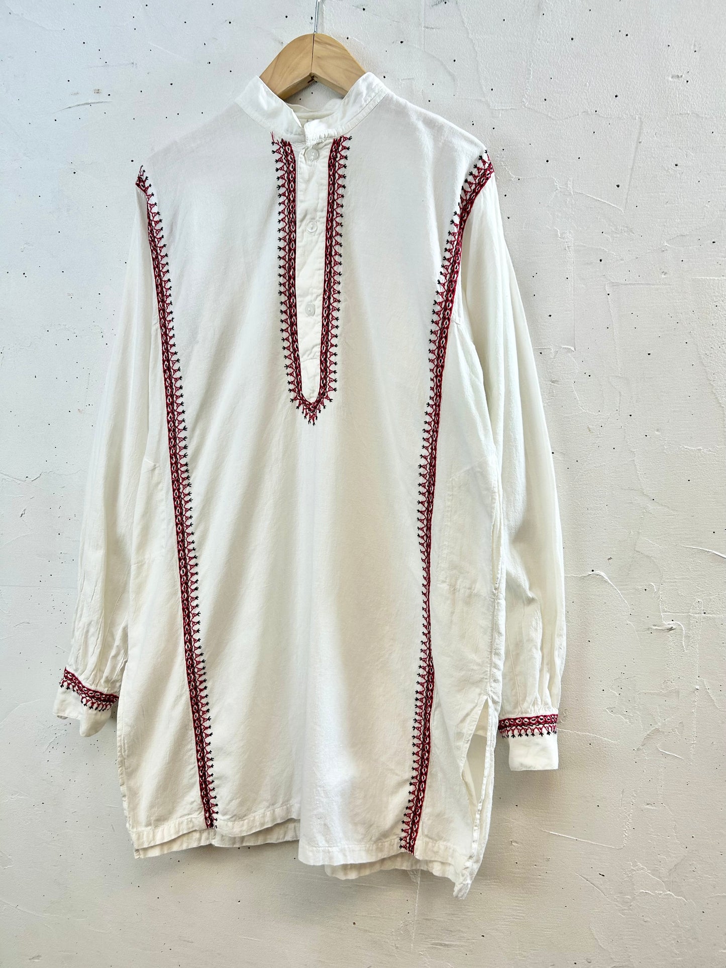 Vintage Hand Embroidery Shirt [F30521]