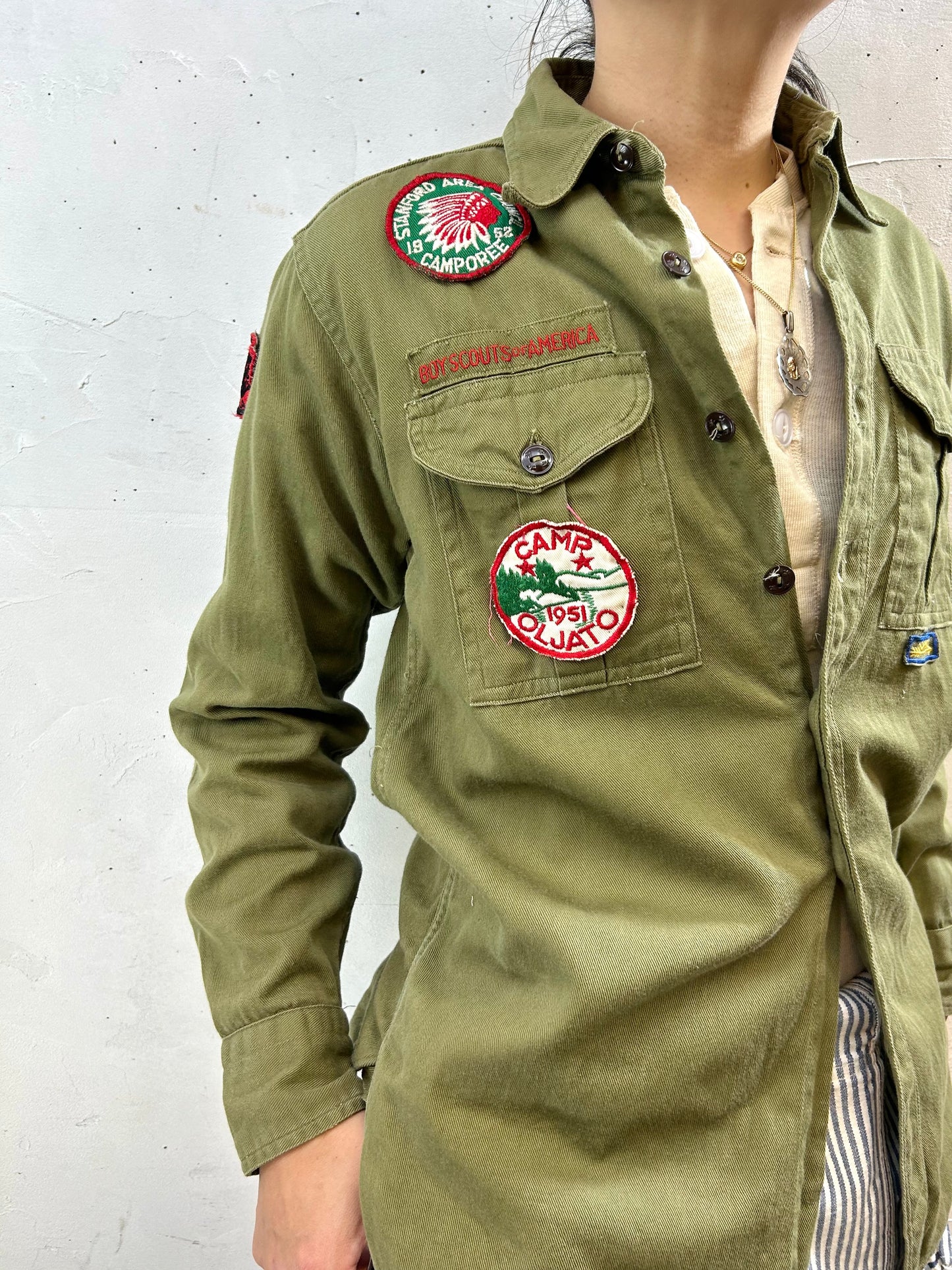 '50Vintage Shirt ~B0Y SCOUTS OF AMERICA~ [I28349]