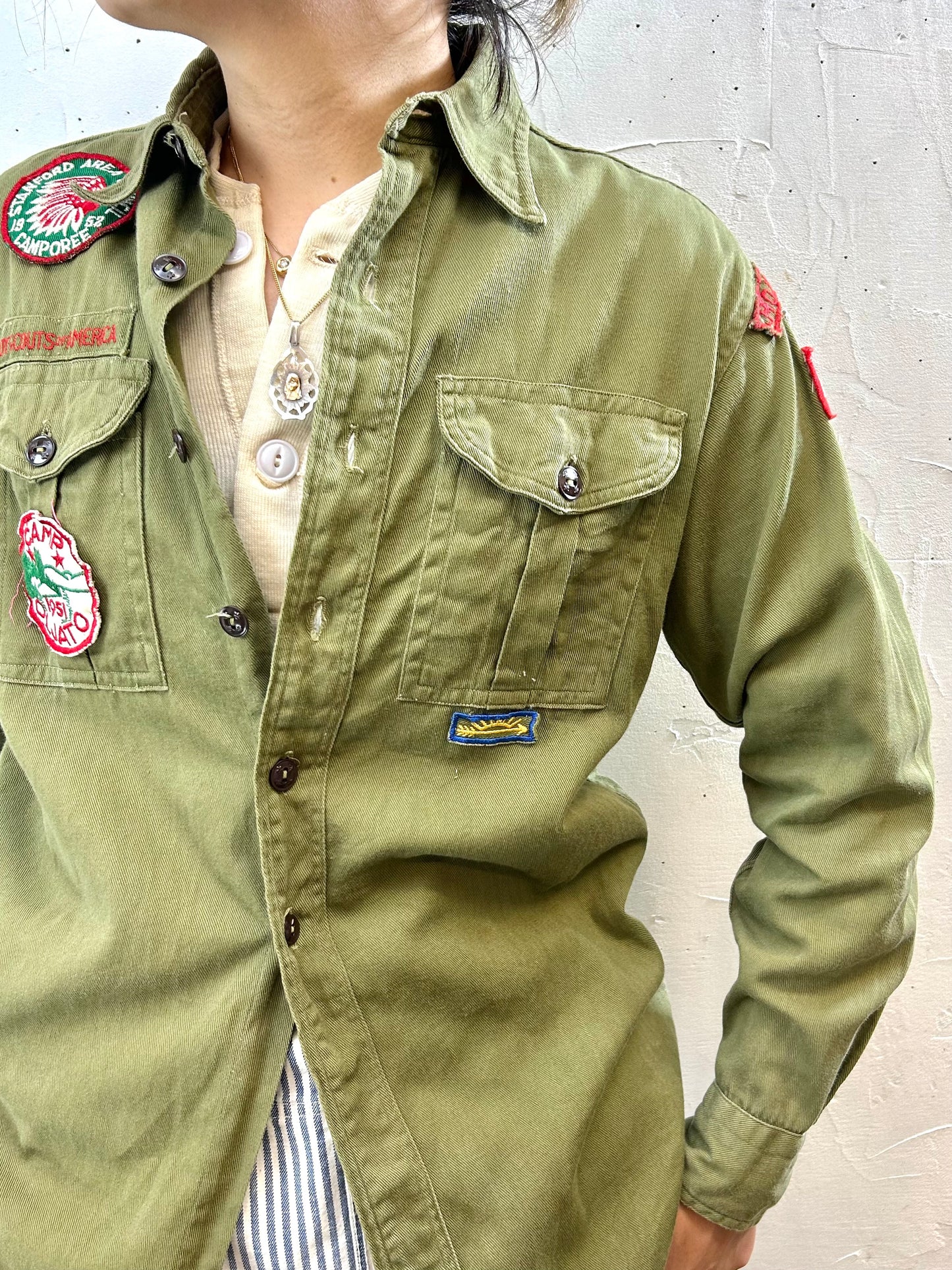 '50Vintage Shirt ~B0Y SCOUTS OF AMERICA~ [I28349]