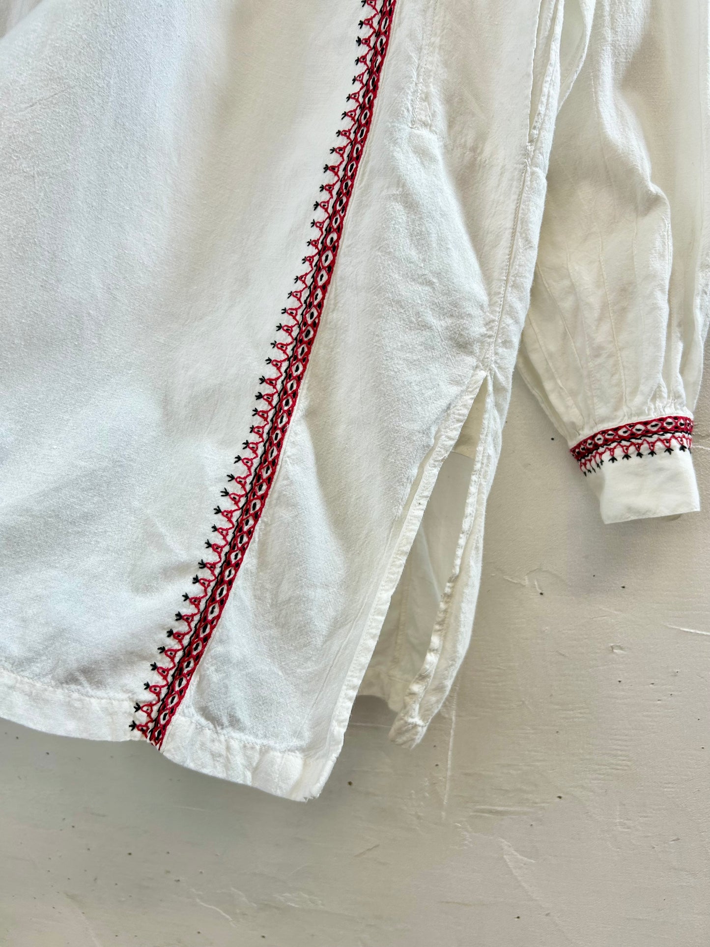 Vintage Hand Embroidery Shirt [F30521]