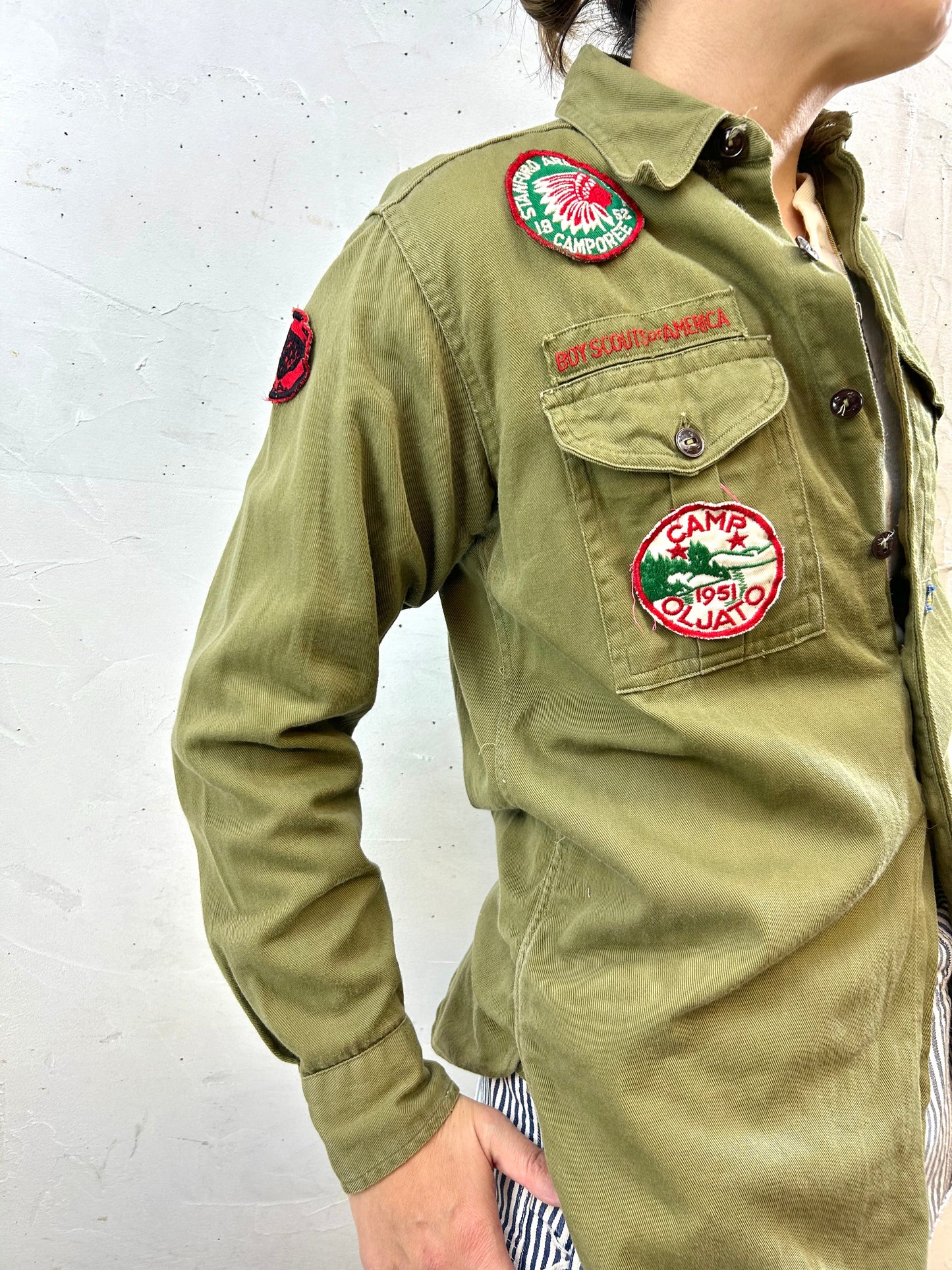 '50Vintage Shirt ~B0Y SCOUTS OF AMERICA~ [I28349]