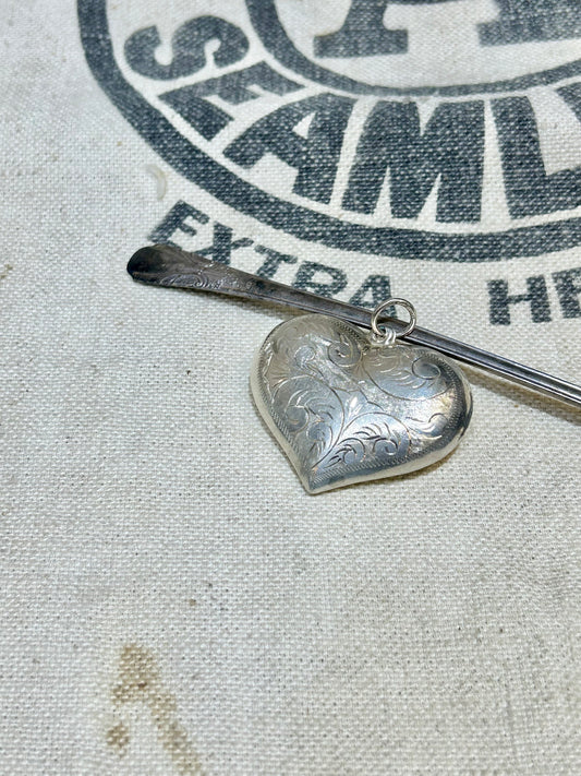 Vintage 925Silver Pendant Top [K25501]