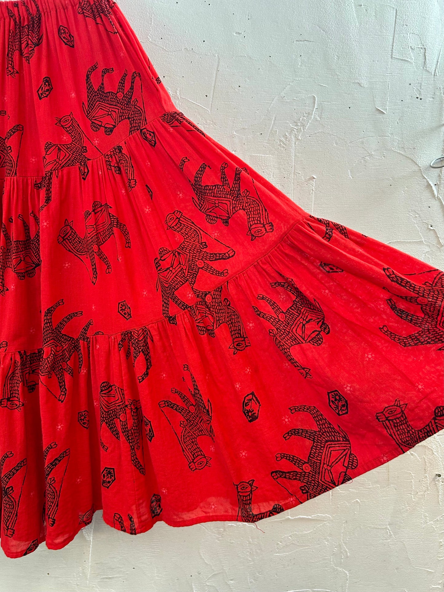Vintage Tiered Skirt [F30526]