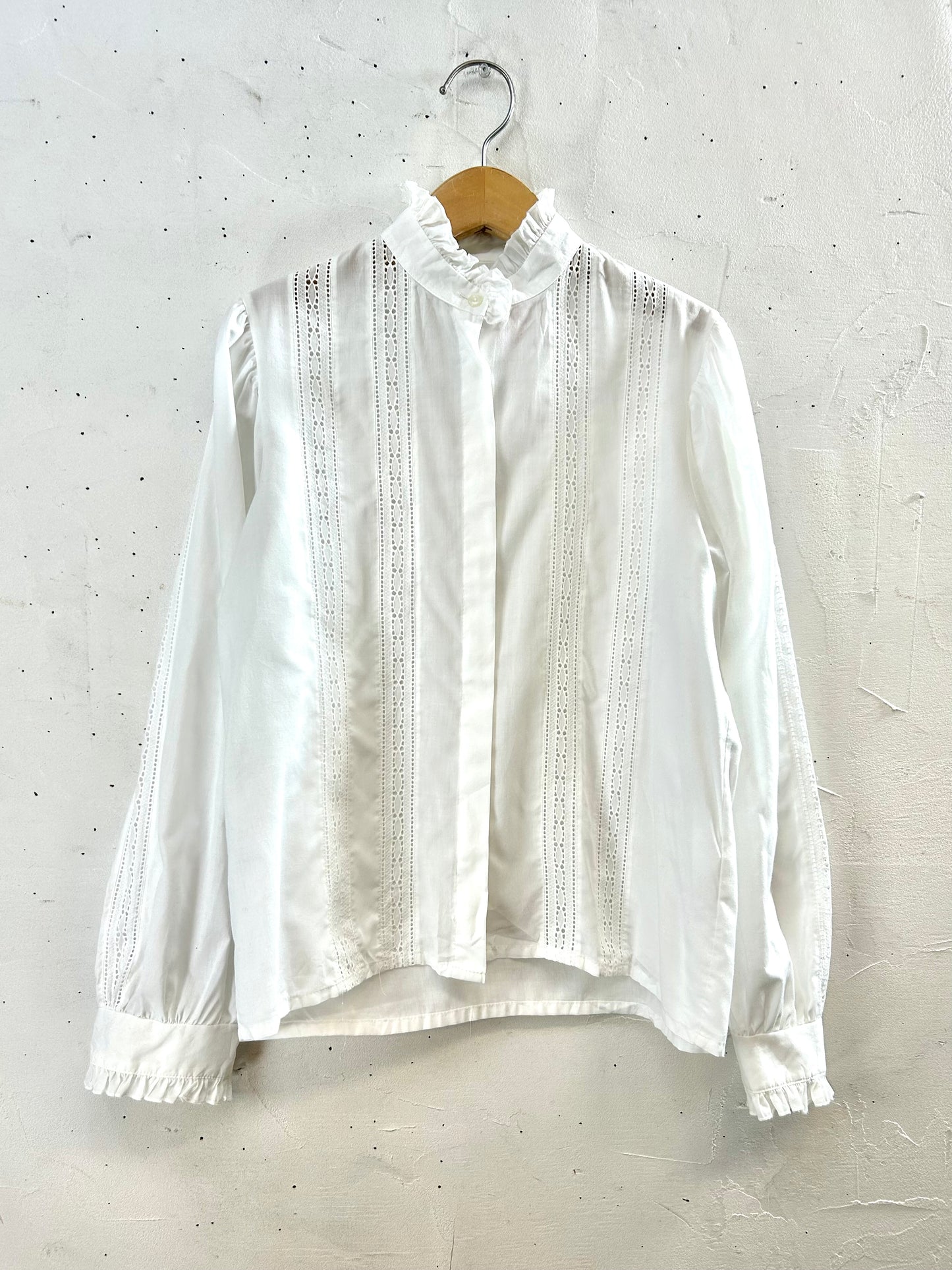 Vintage White Blouse　 [I28572］