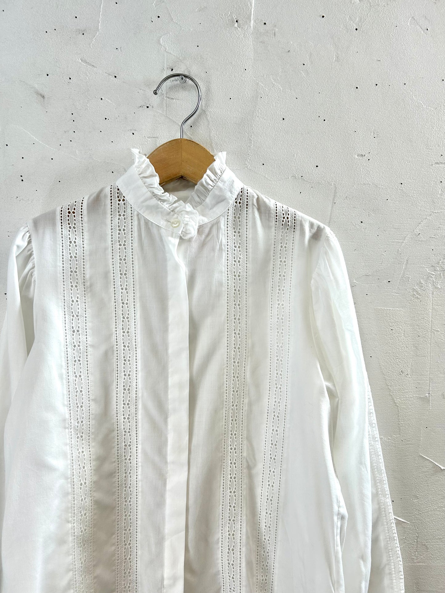 Vintage White Blouse　 [I28572］