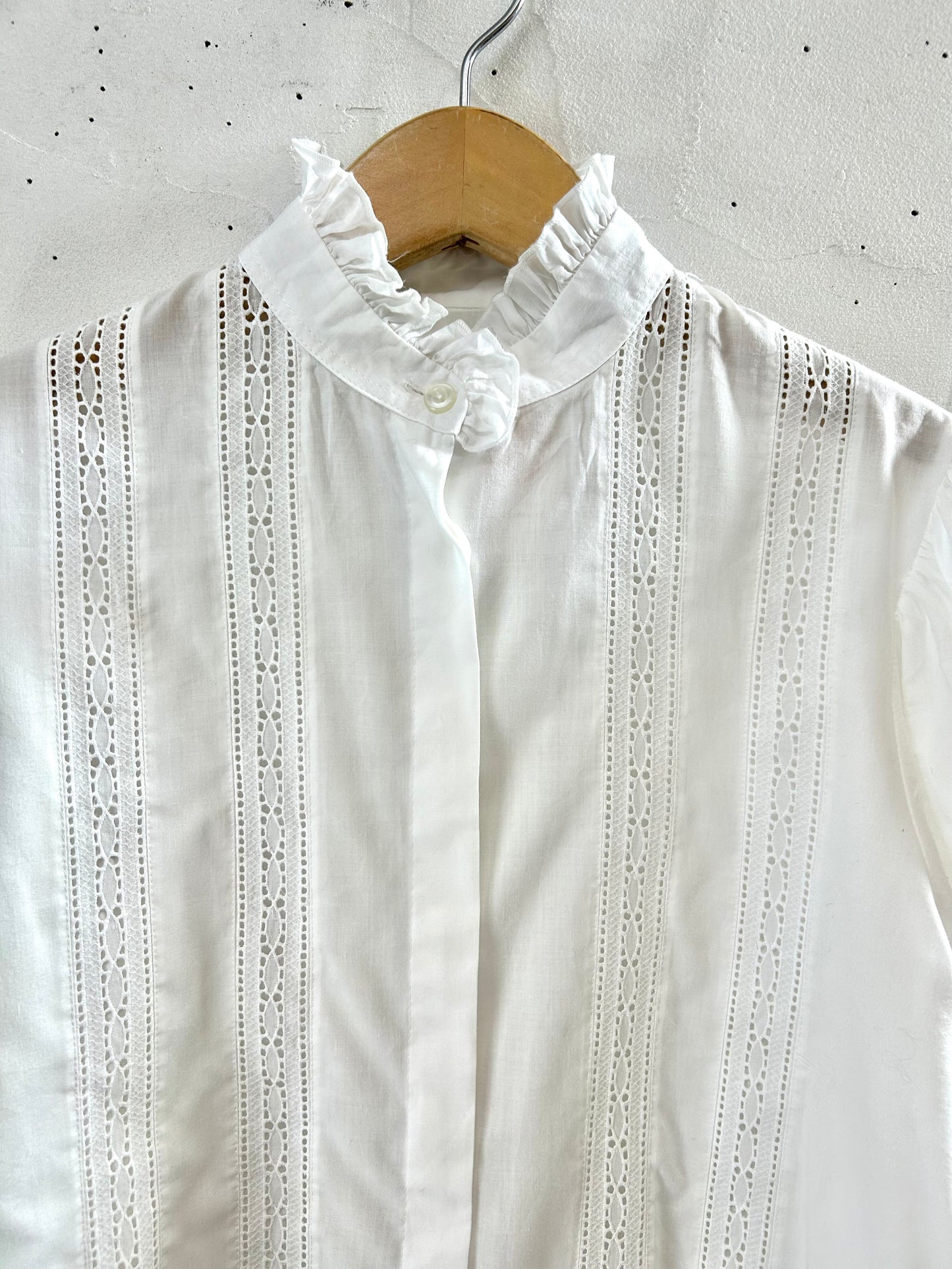 Vintage White Blouse　 [I28572］