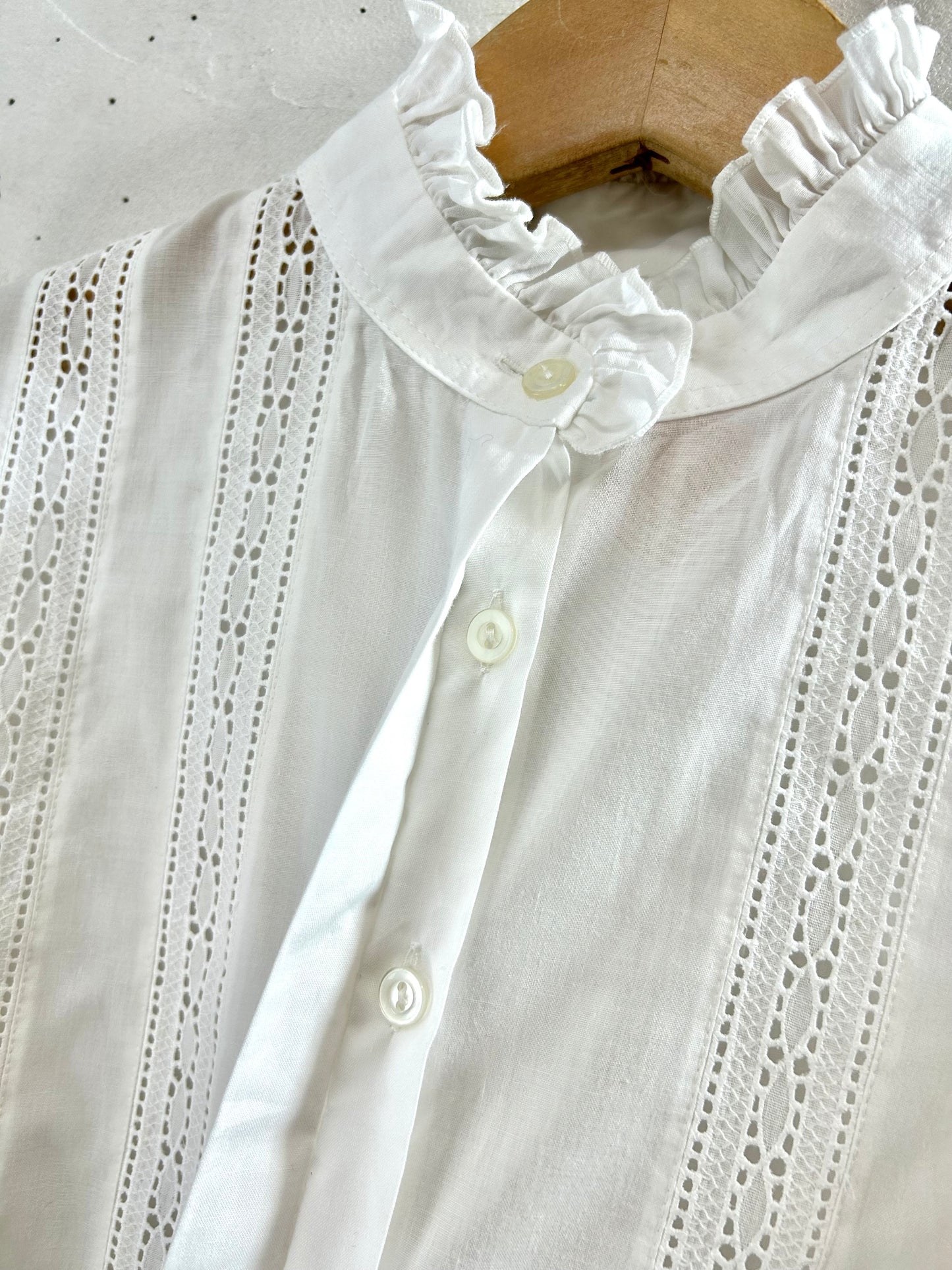 Vintage White Blouse　 [I28572］