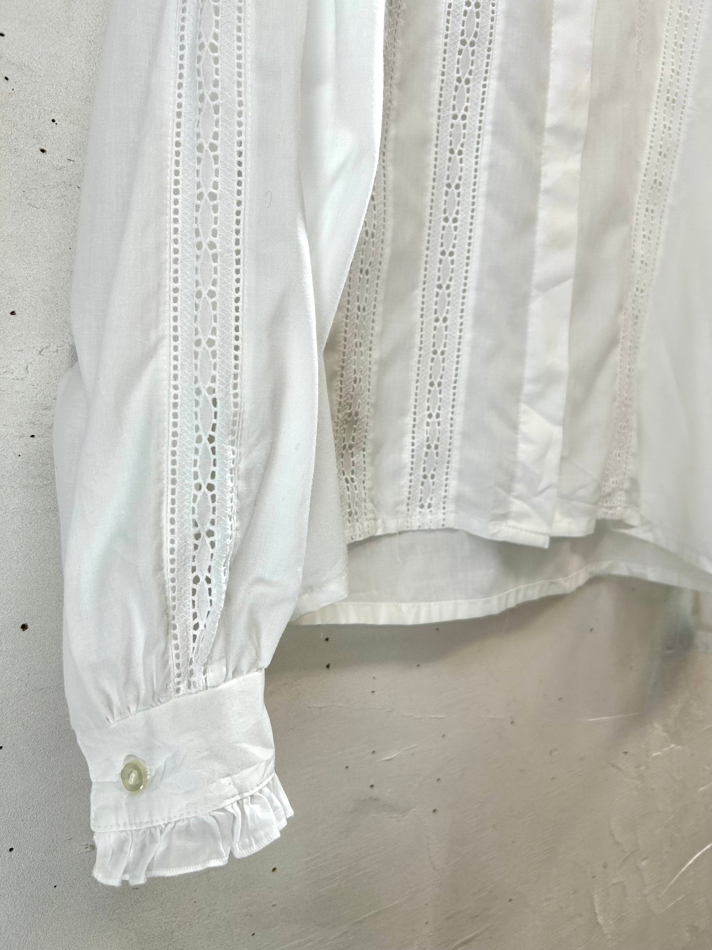 Vintage White Blouse　 [I28572］