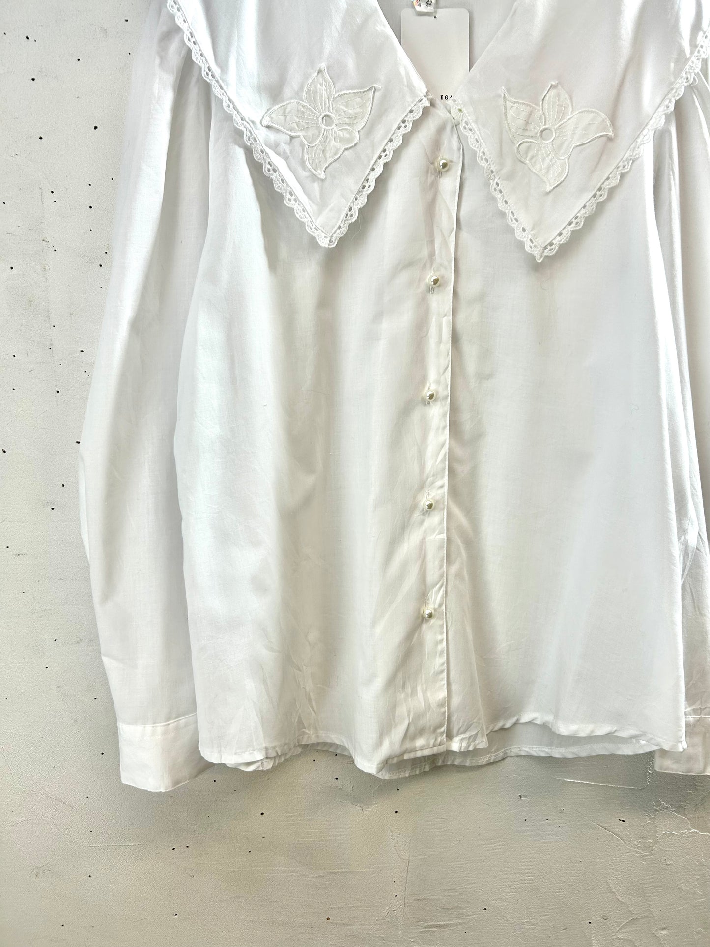 Vintage White Blouse　 [I28571］