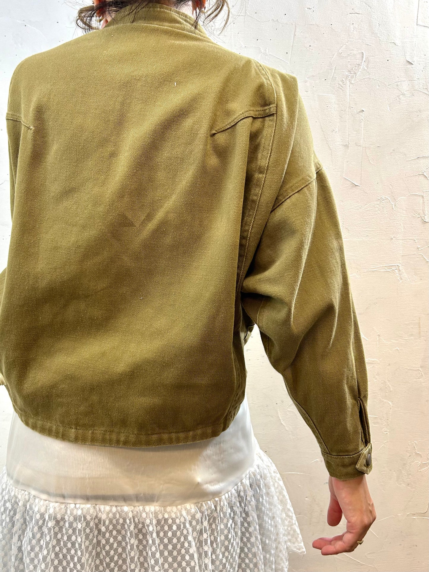 Vintage Snap Button Blouson [I28347]