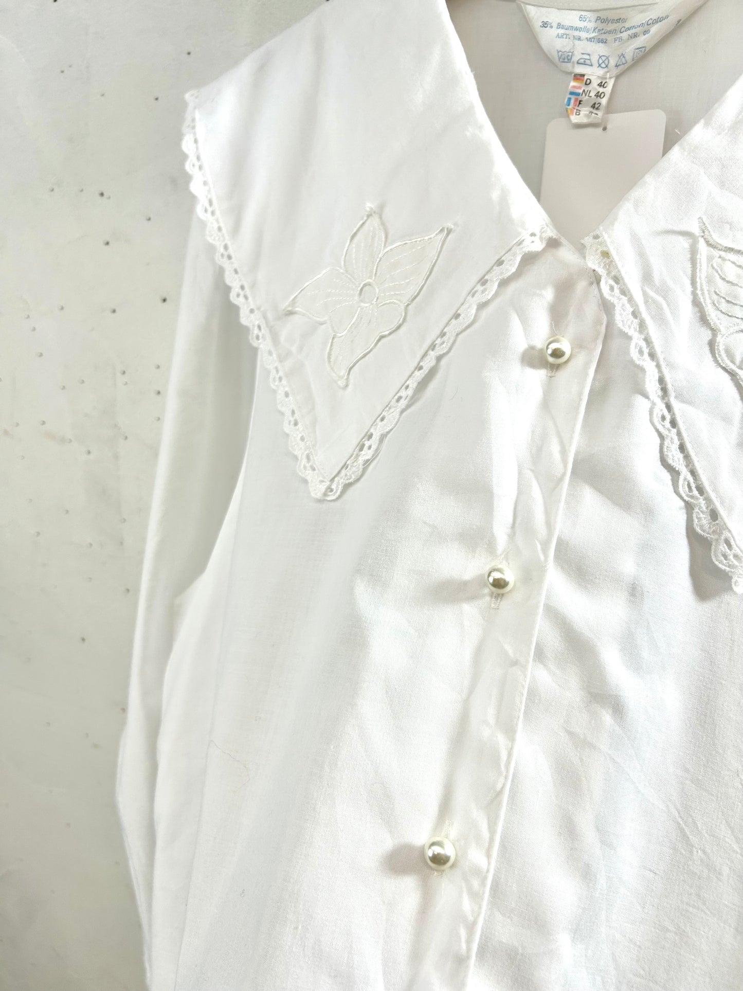 Vintage White Blouse　 [I28571］