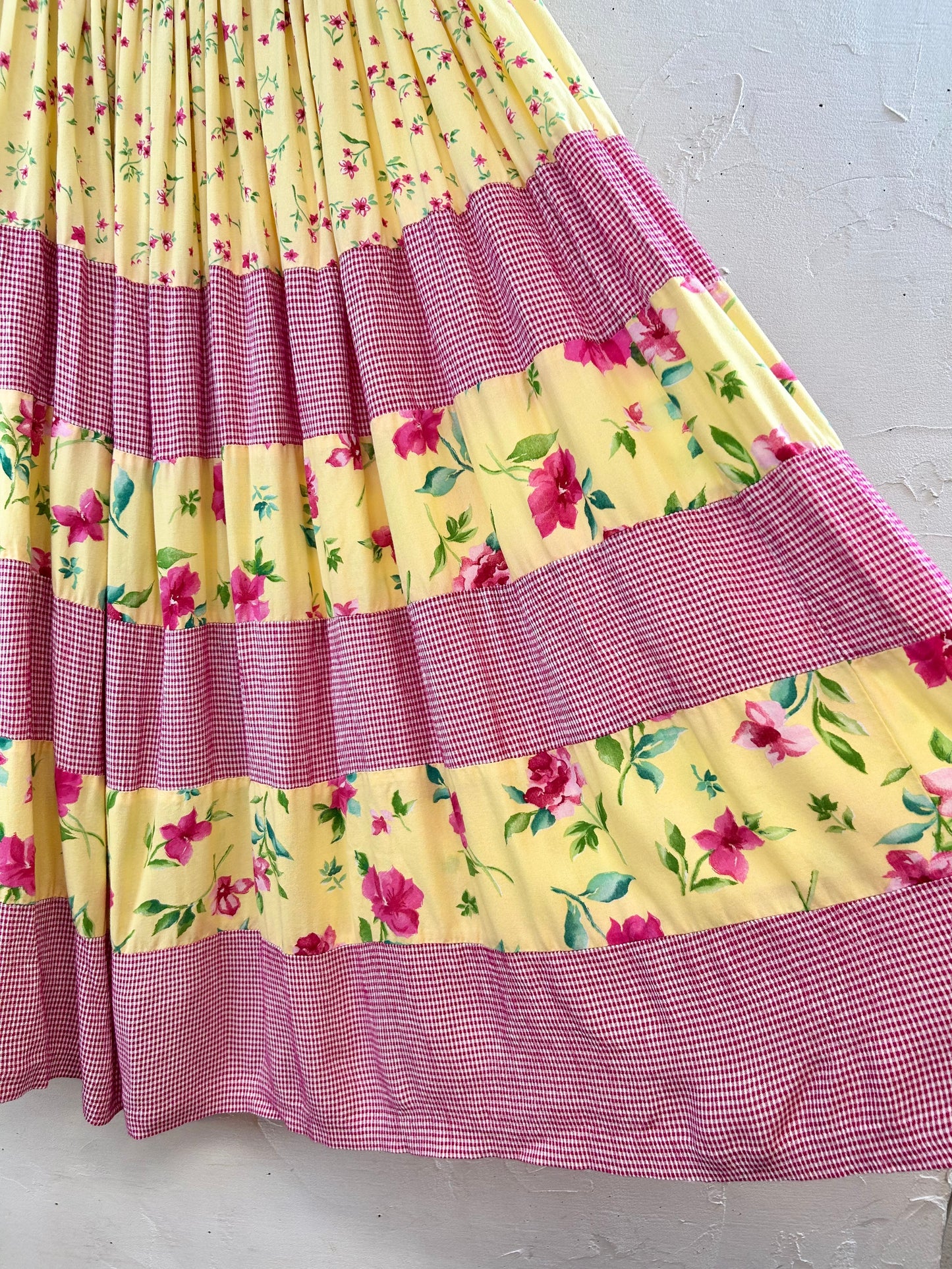 Vintage Tiered Skirt MADE IN USA [E30312]