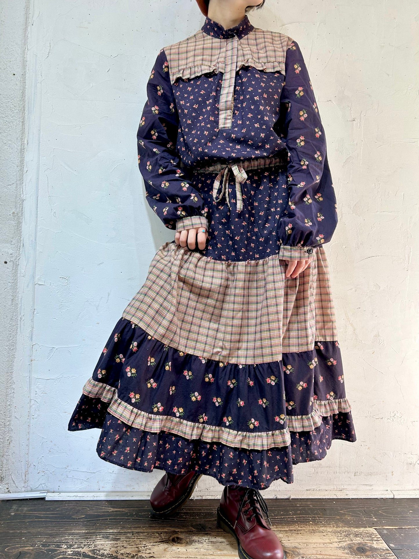 Vintage Tiered Dress [J25149]