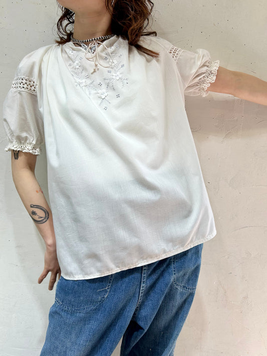 Vintage Embroidery Tunic [D26808]