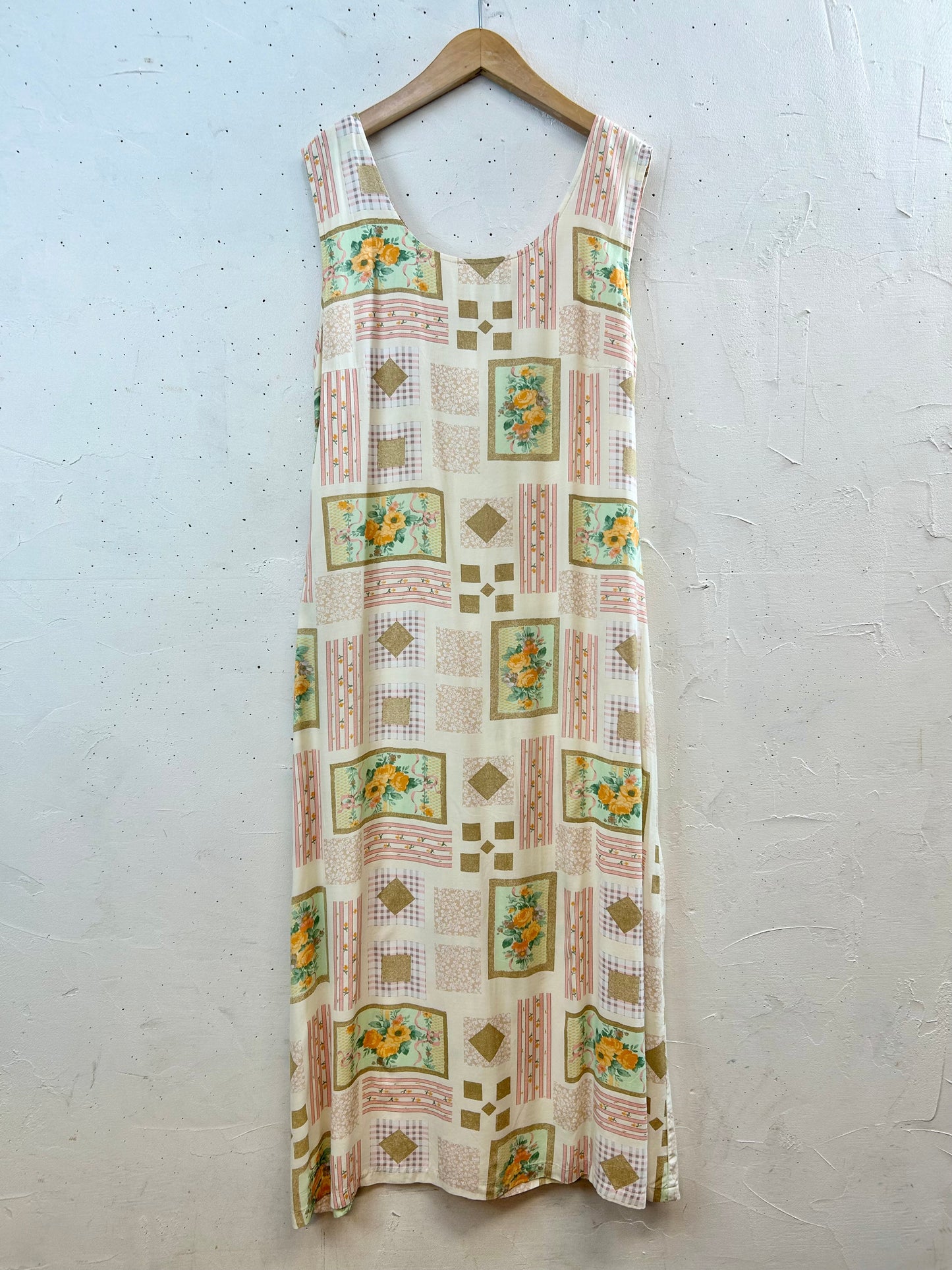 Vintage Viscose Dress MADE IN ITALY [E30313]