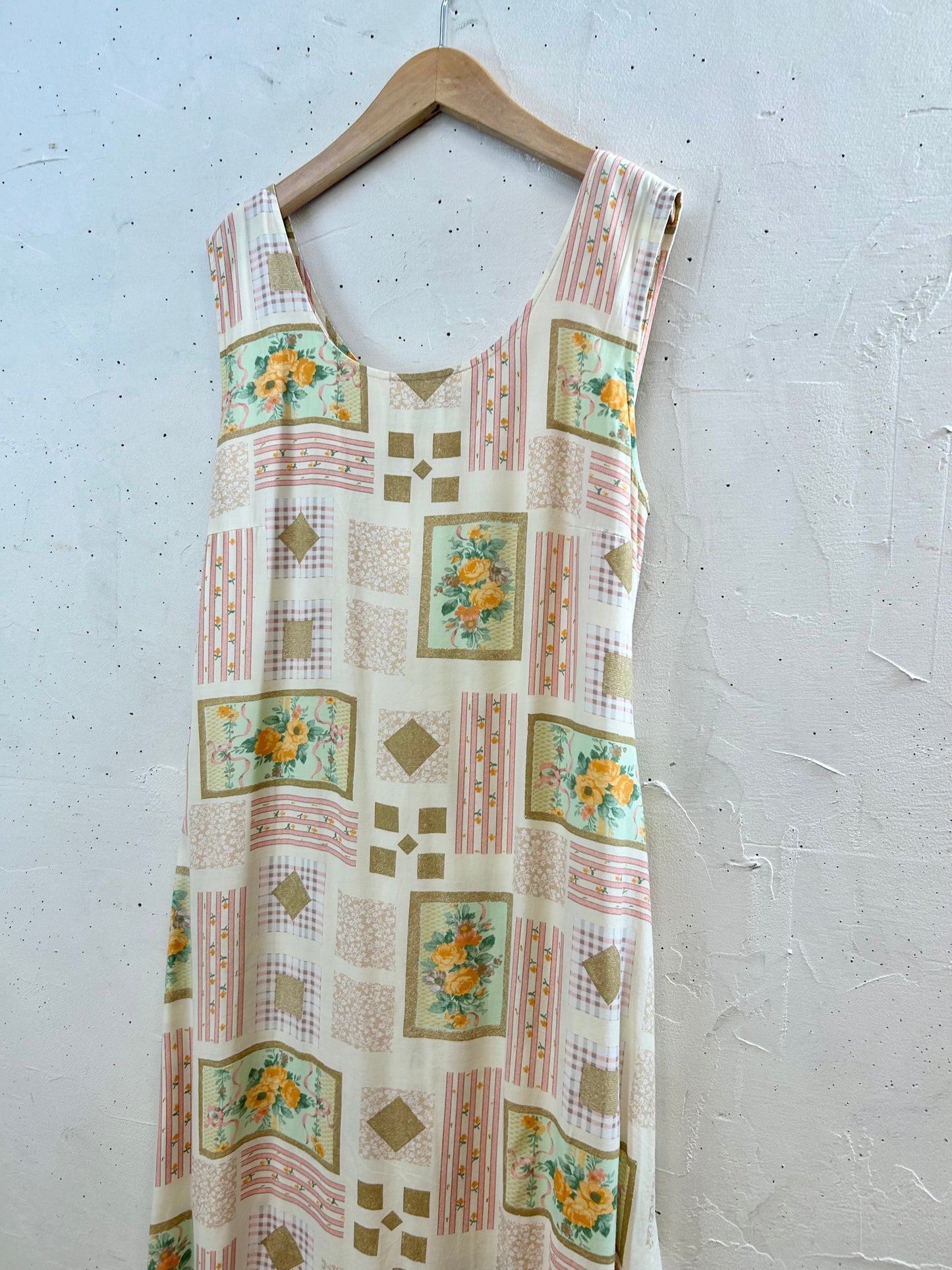 Vintage Viscose Dress MADE IN ITALY [E30313]