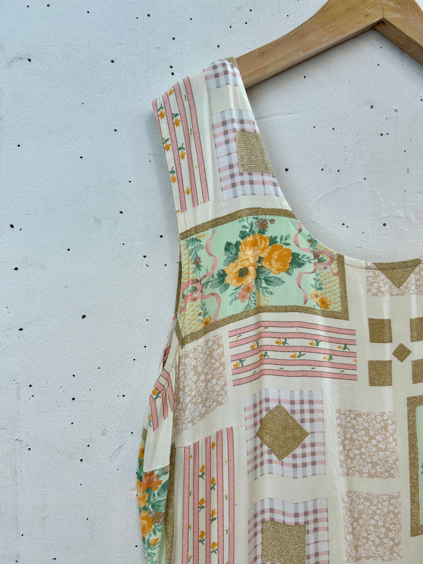 Vintage Viscose Dress MADE IN ITALY [E30313]
