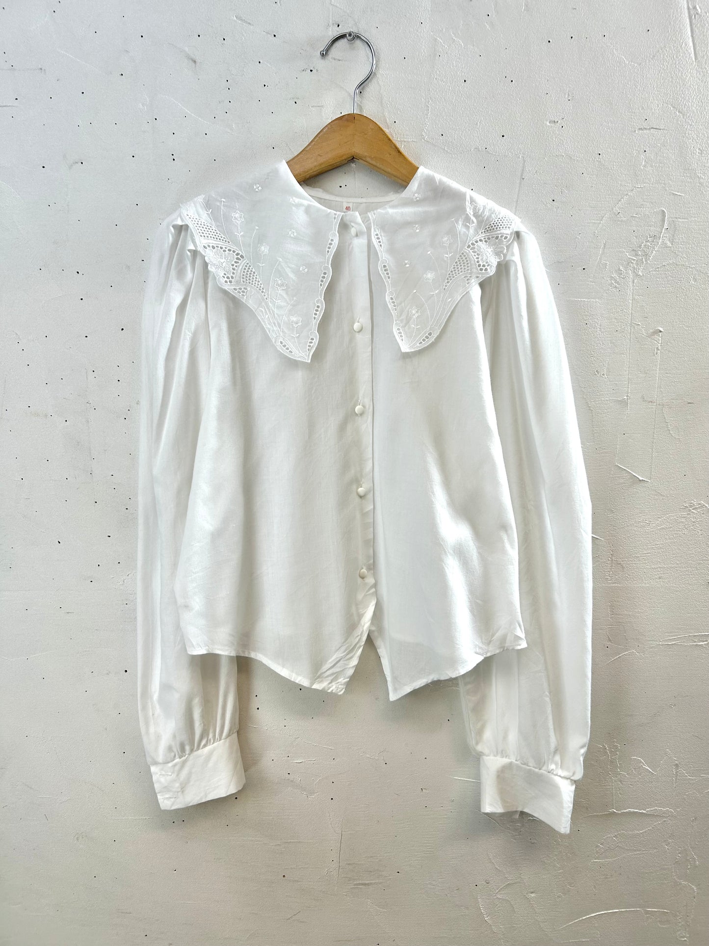 Vintage White Blouse　 [I28568］