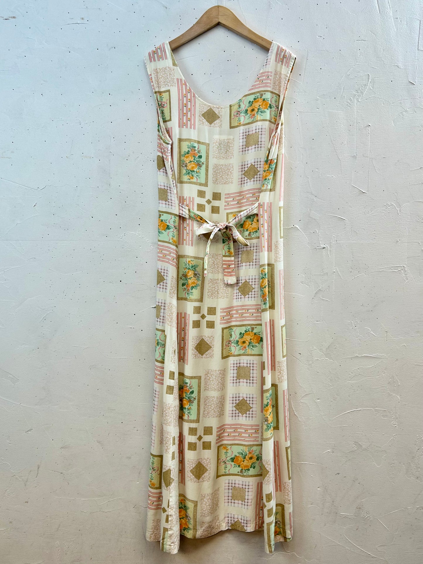 Vintage Viscose Dress MADE IN ITALY [E30313]