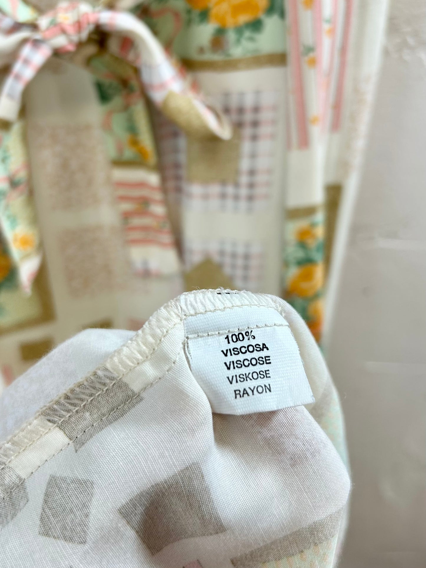 Vintage Viscose Dress MADE IN ITALY [E30313]