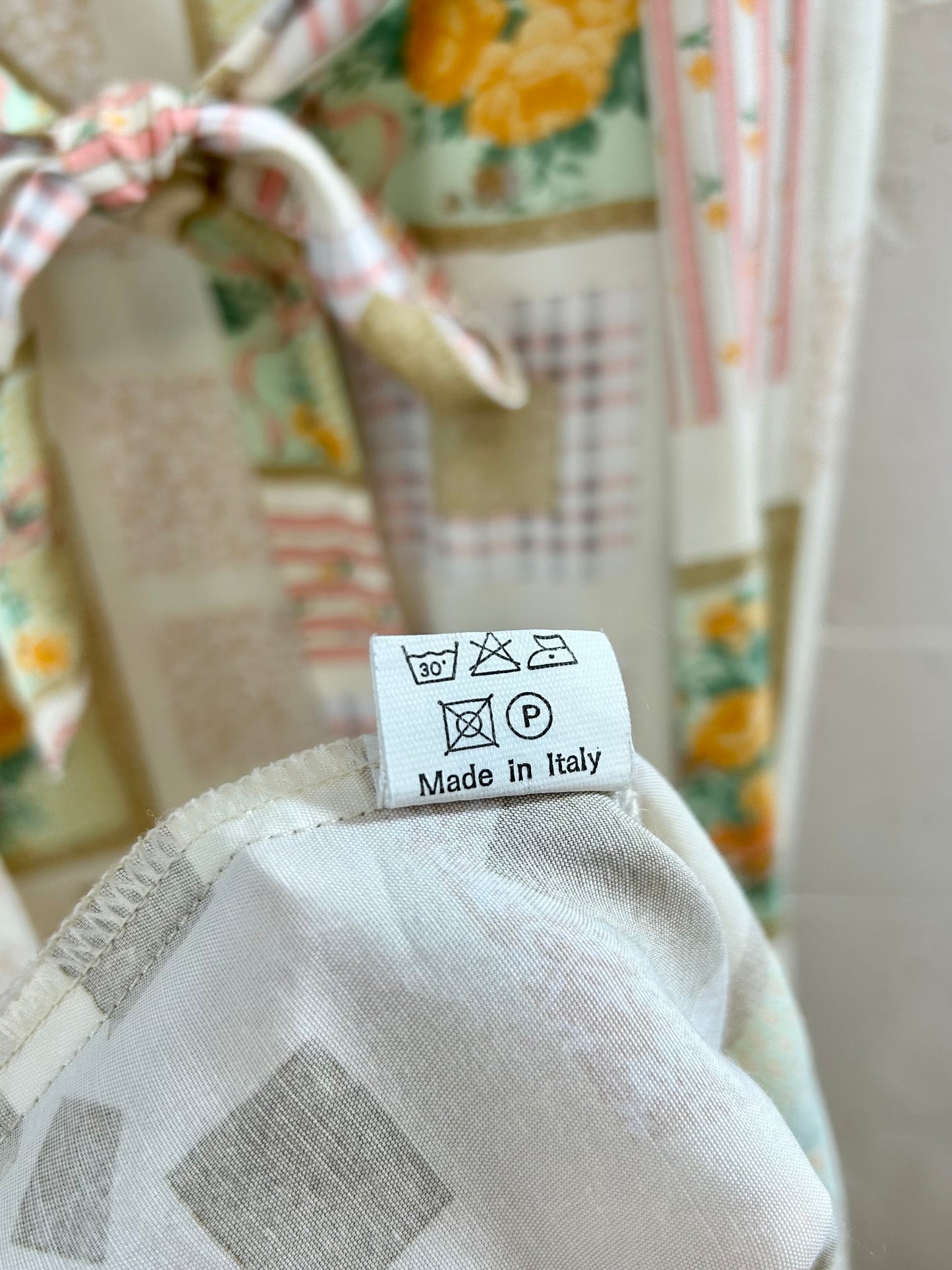 Vintage Viscose Dress MADE IN ITALY [E30313]