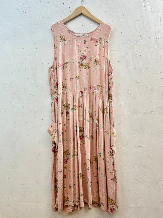 Vintage Indian Rayon Over Dress [E30314]
