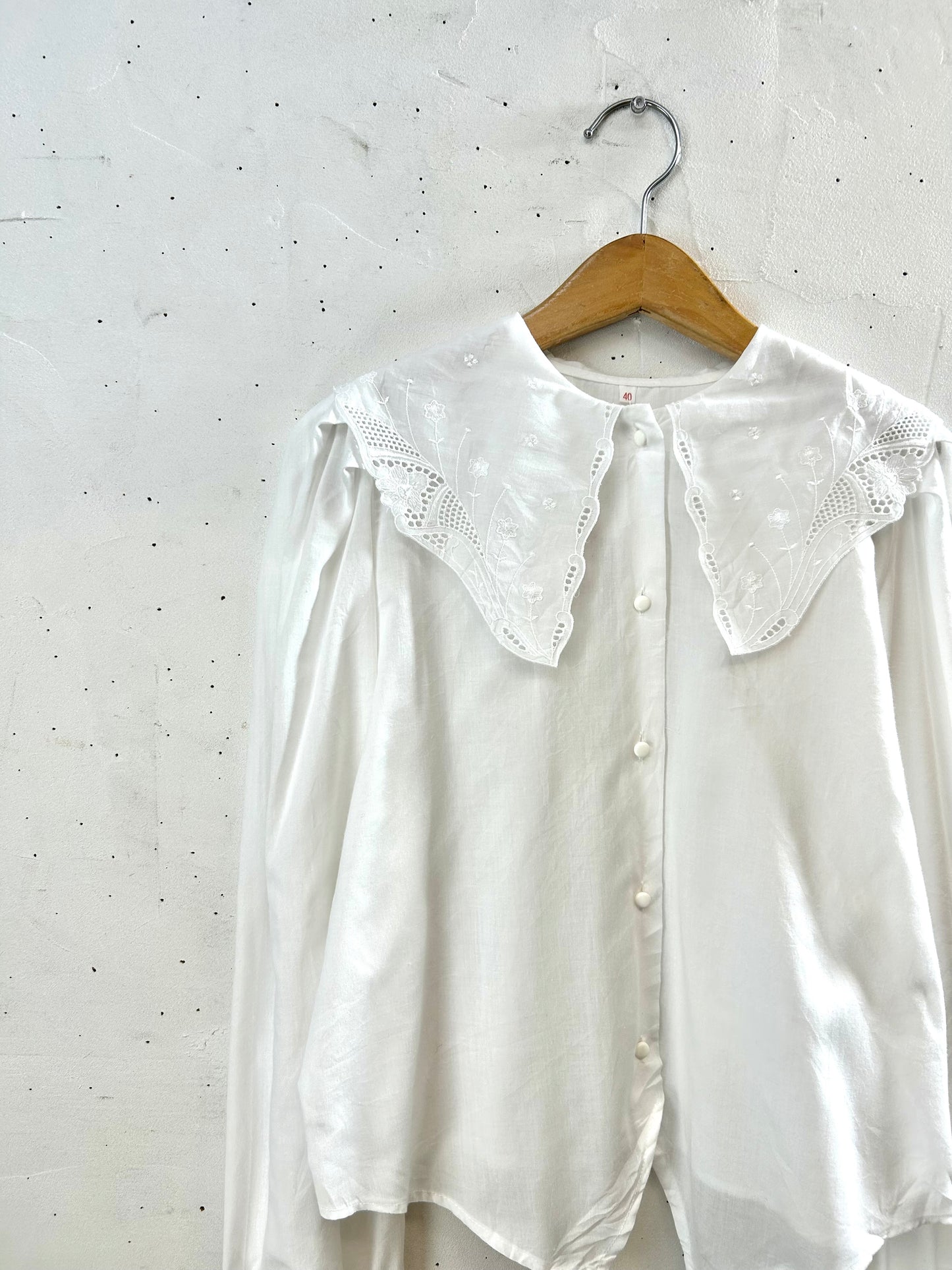 Vintage White Blouse　 [I28568］