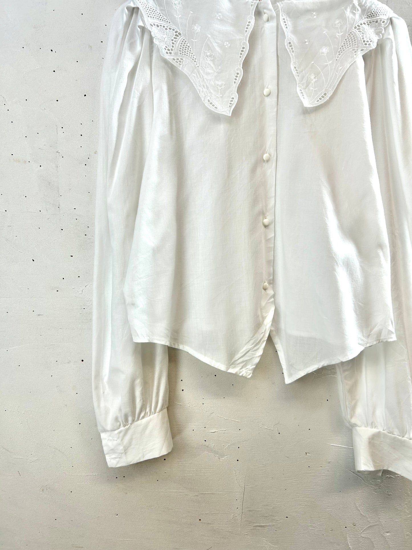 Vintage White Blouse　 [I28568］