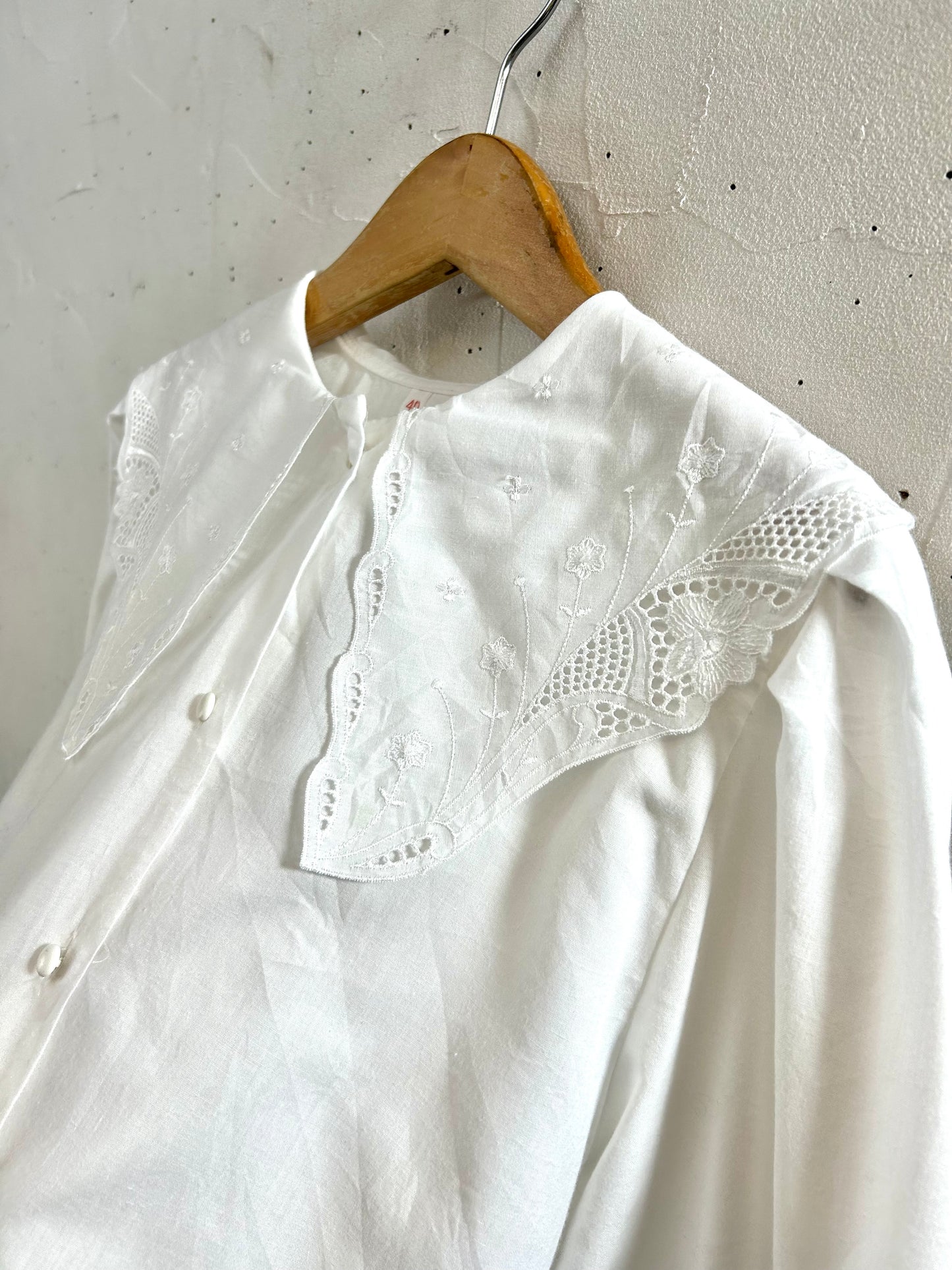 Vintage White Blouse　 [I28568］