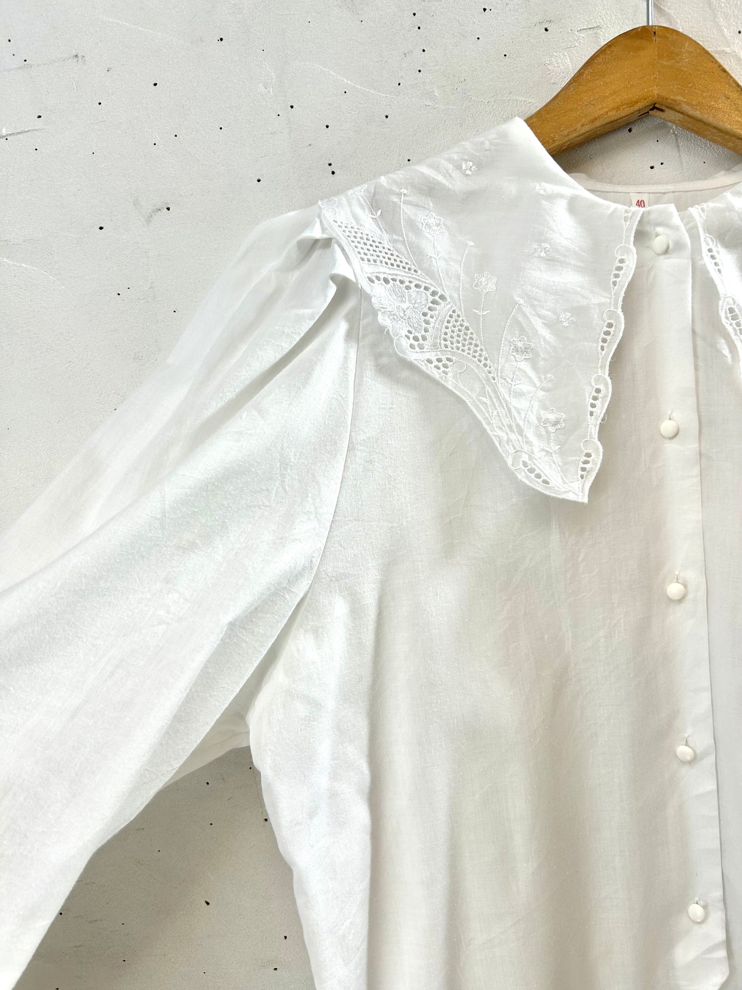 Vintage White Blouse　 [I28568］