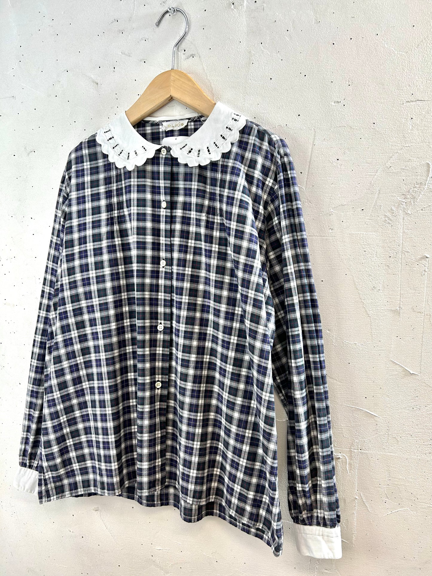 Vintage  Plaid Shirt   [D30094]