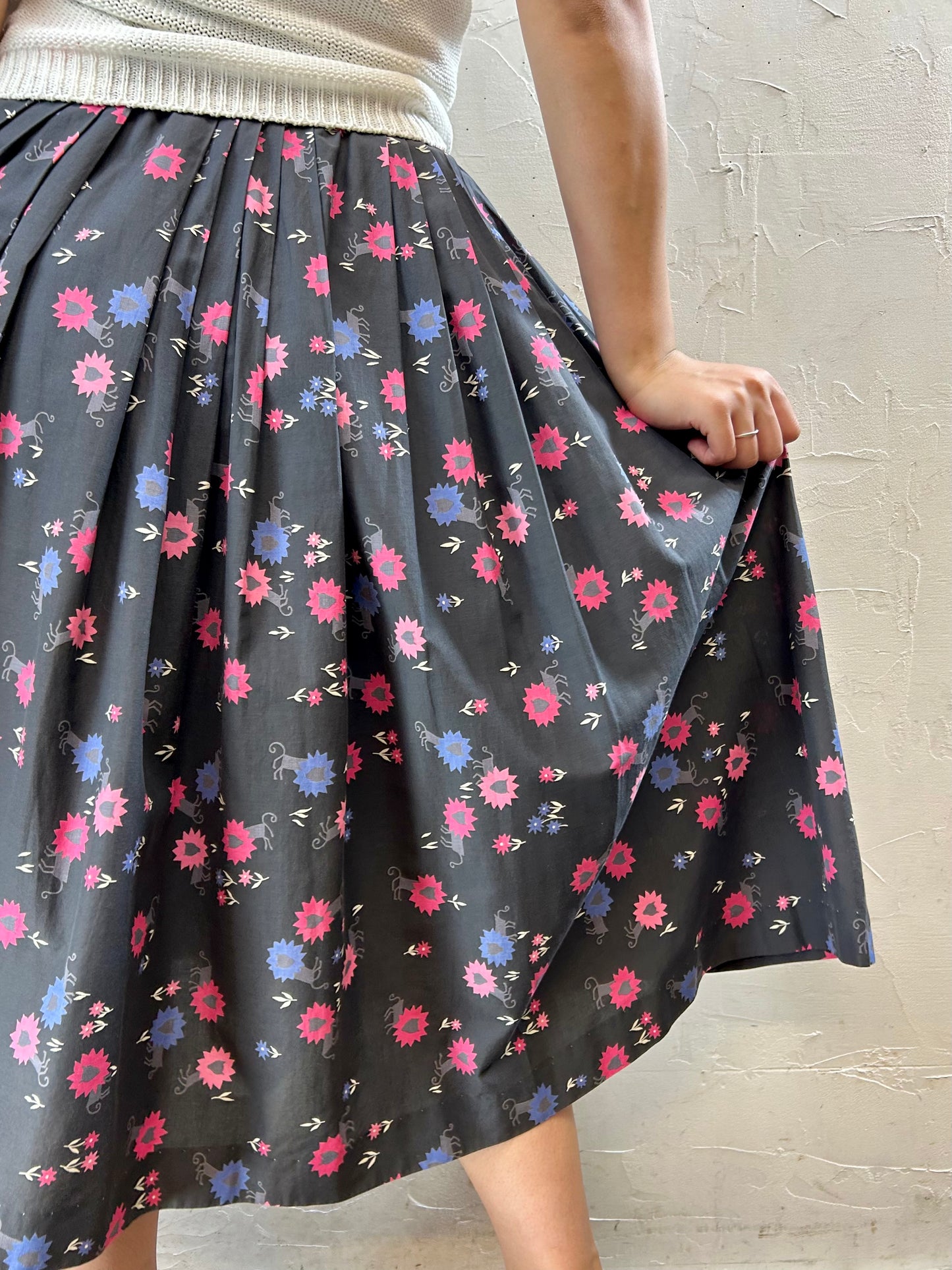 ’50s Vintage Skirt 〜Summit of Boston〜 [F27680]