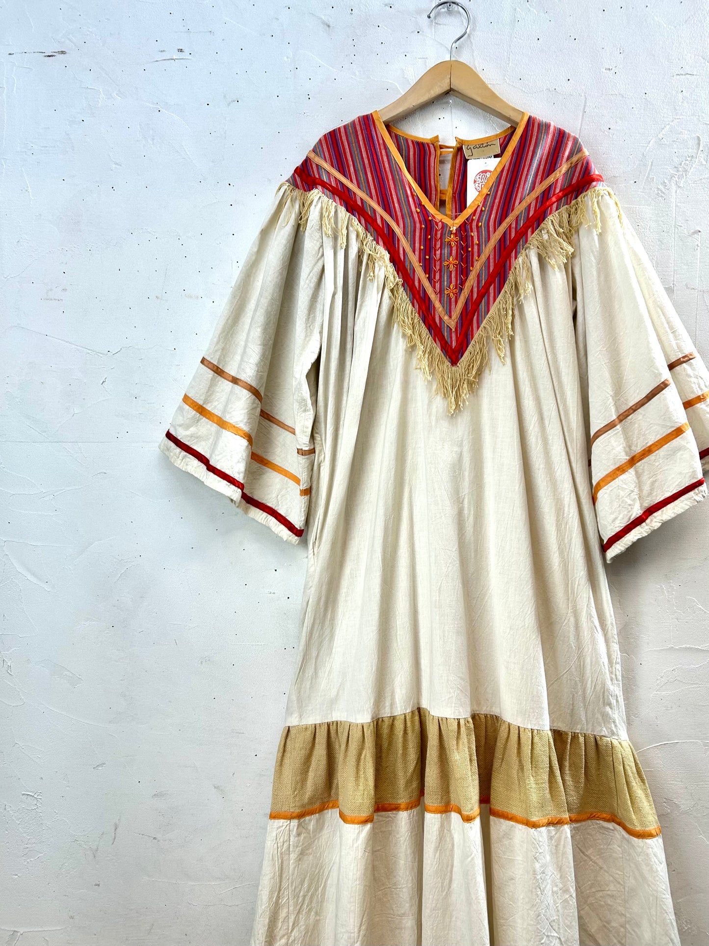 Vintage  Dress MADE IN MEXICO  [A29240]