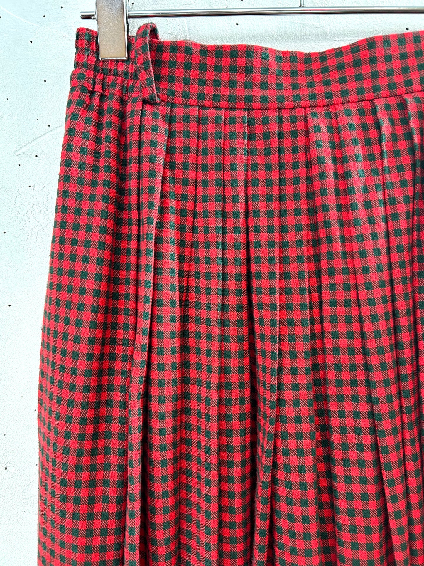 Vintage Plaid Skirt  [K29010]