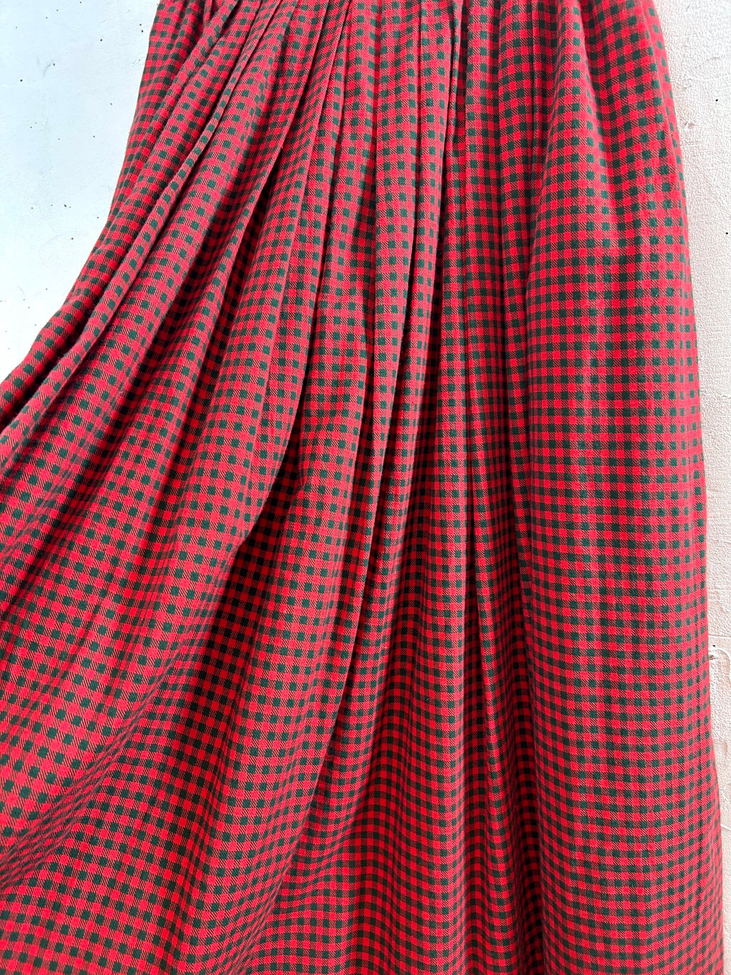 Vintage Plaid Skirt  [K29010]