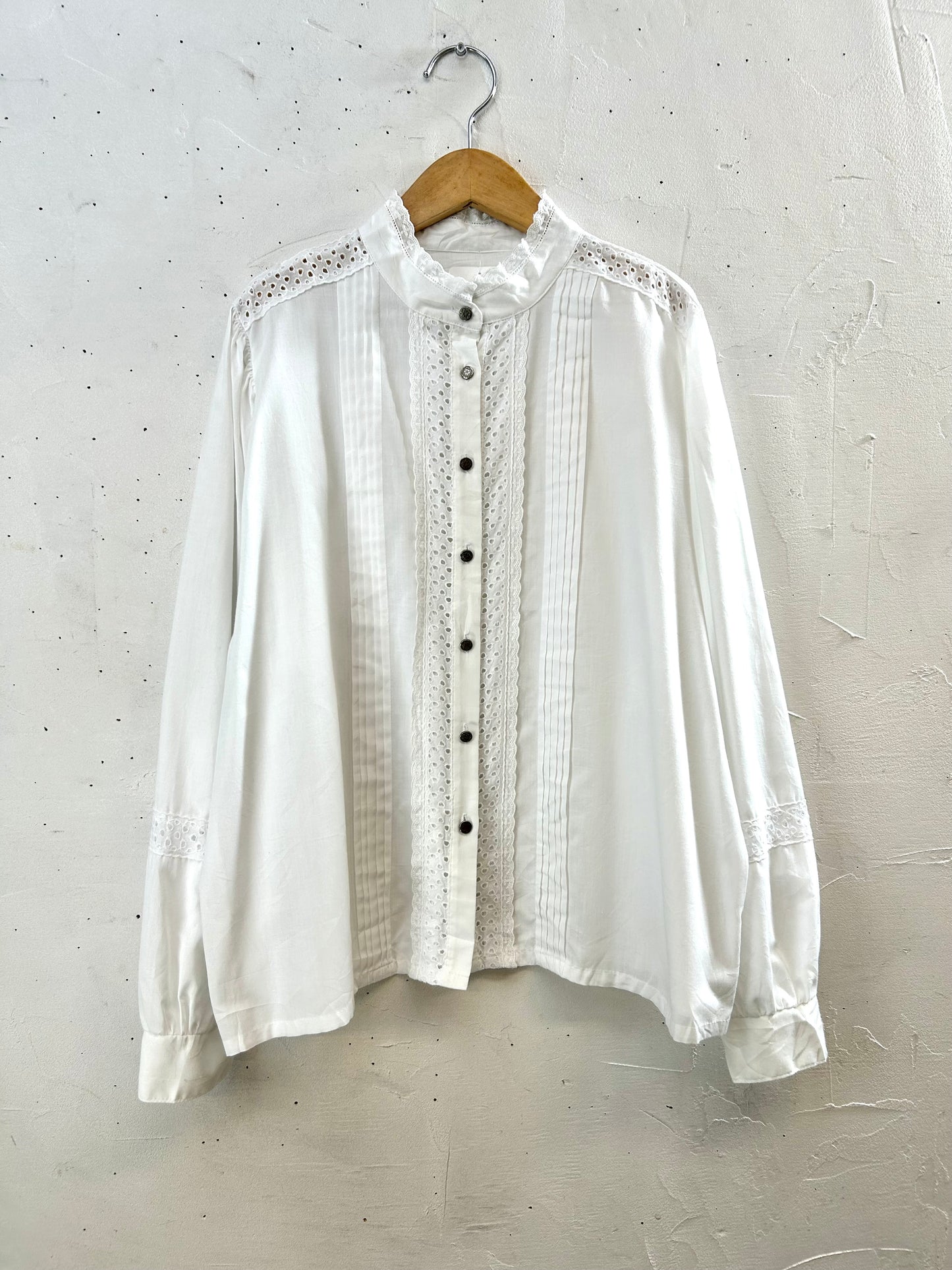 Vintage White Blouse　 [I28569］