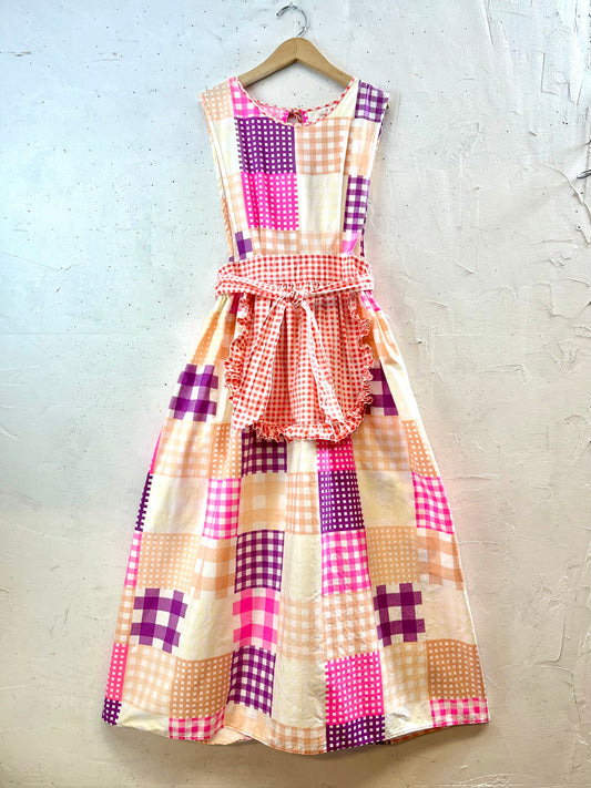 '70s Vintage Apron Dress [G30763]